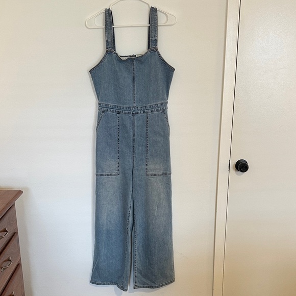Billabong Pants - Billabong Blue Denim Jumpsuit